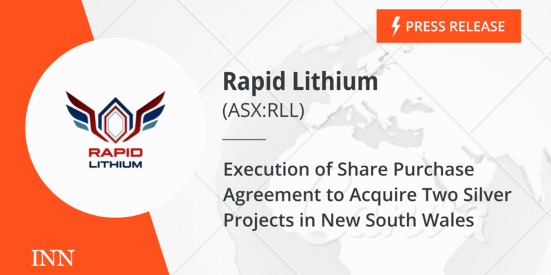 Execution of Share Purchase Agreement to Acquire Two Silver Projects in New South Wales