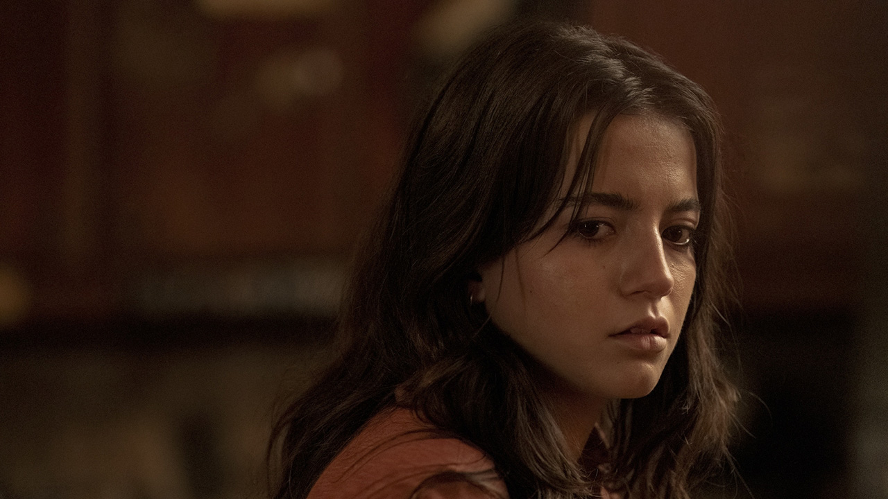 Dina looking to her right in The Last of Us season 2 episode 7