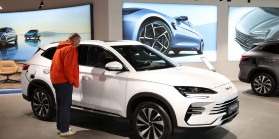 Chinese EV stocks tumble after BYD slashes prices as much as 34%