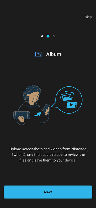 Nintendo Switch App upload screenshots