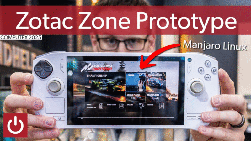 Zotac’s Zone gaming handheld switched from Windows to Linux