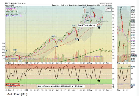 +4.05% Gain on IAU (May 23, 2025)