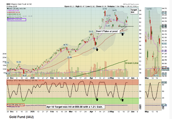 +4.05% Gain on IAU (May 23, 2025)