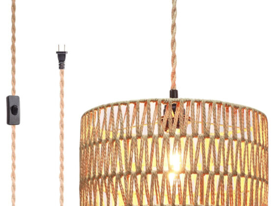 Amazon is selling a 'convenient'  plug-in pendant light for only , and shoppers call it 'beautifully crafted'