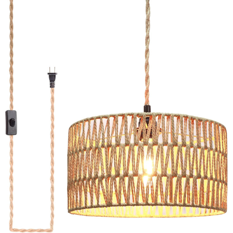 Amazon is selling a 'convenient' $40 plug-in pendant light for only $20, and shoppers call it 'beautifully crafted'