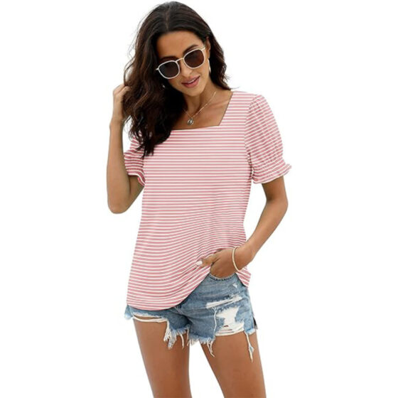Amazon is selling a 'cute'  ruffle sleeve T-shirt for just , and shoppers say it's 'super comfy'