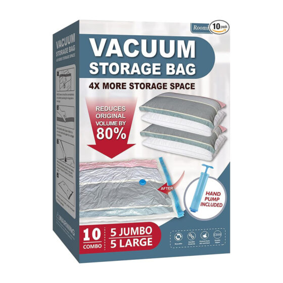 Amazon is selling a  10-pack of vacuum storage bags for , and they 'save you so much space'