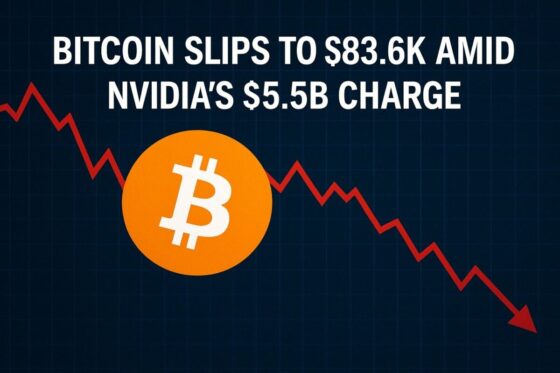 Bitcoin Slips to .6K Amid Nvidia’s .5B Charge