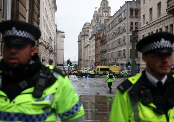 Police arrest man after car hits pedestrians at Liverpool Football Club parade