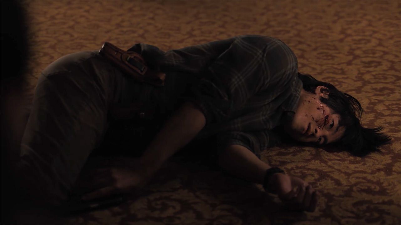 Jesse lying dead on the floor in The Last of Us season 2 episode 7