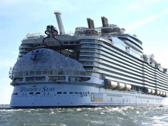 Video: Royal Caribbean ship needs assist from Wonder of the Seas