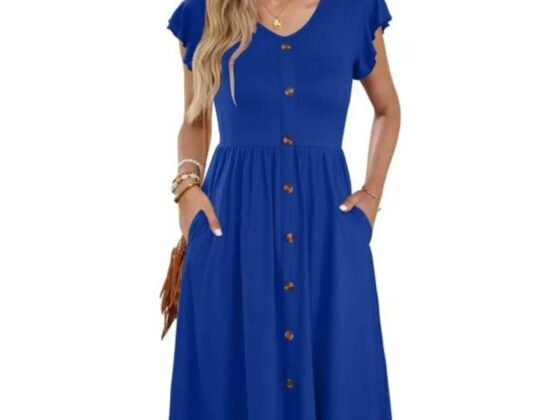 Walmart is selling a 'flattering'  ruffle sleeve dress for , and shoppers say it's 'perfect for summer'
