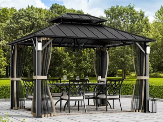 Walmart is selling a ,000 solar hardtop gazebo for 8, and shoppers call it 'very solid' and 'high quality'