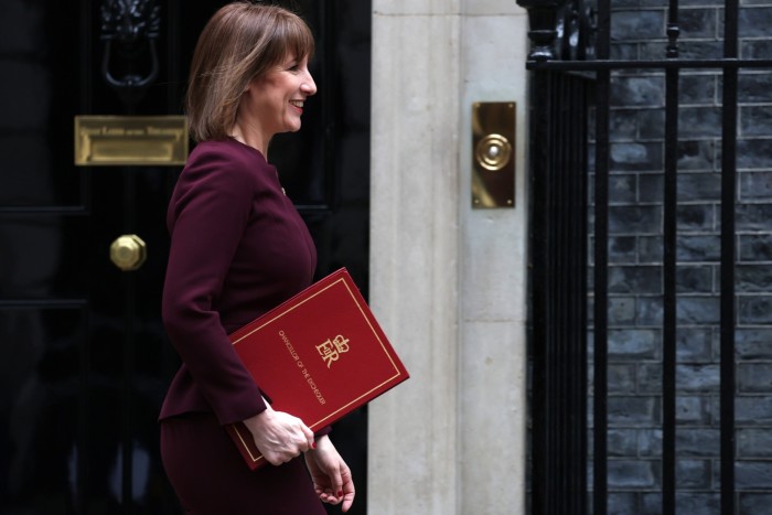 Chancellor of the Exchequer Rachel Reeves departs 11 Downing Street to deliver her Spring Statement in March