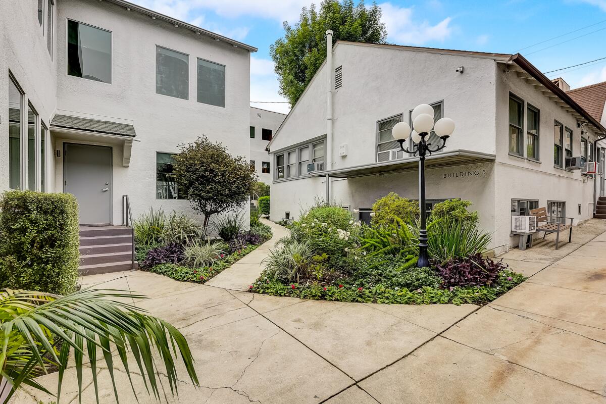 Writers' bungalows at Occidental Studios.