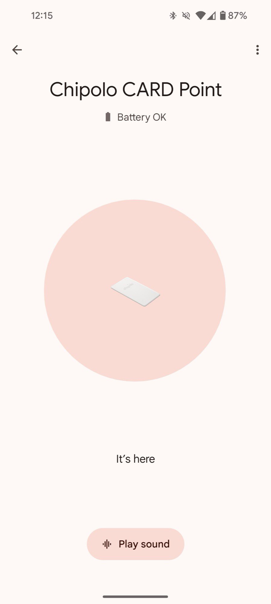 google find my device app screenshot chipolo trackers card point find ring