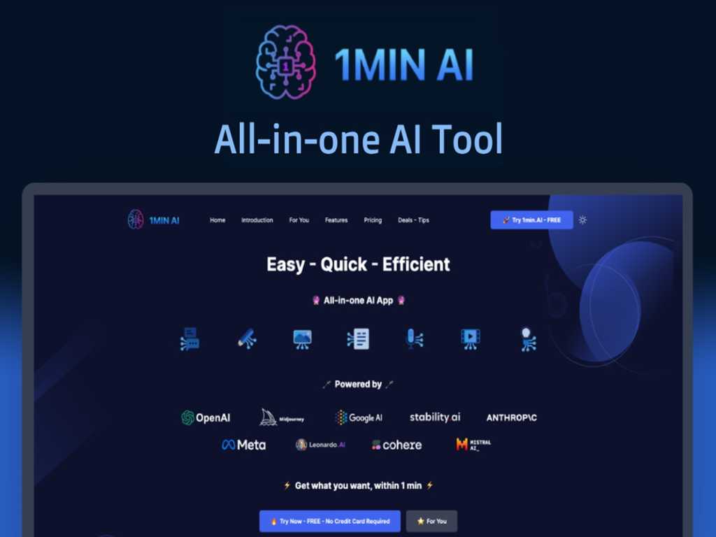 Automate emails, reports, and more with 1min.AI’s collection of AI tools, now over 80% off