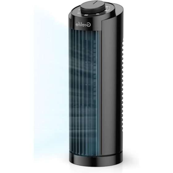 Amazon is selling a  portable tower fan for , and shoppers say it's 'surprisingly powerful for its size'