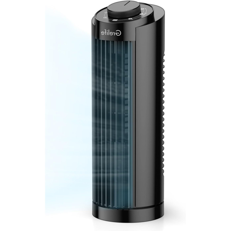 Amazon is selling a $50 portable tower fan for $30, and shoppers say it's 'surprisingly powerful for its size'