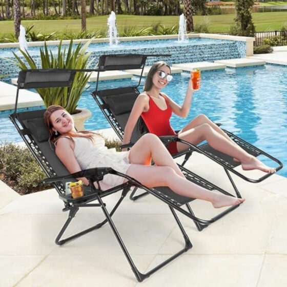 Amazon is selling two 0 zero-gravity outdoor recliners for , and they provide the 'ultimate outdoor comfort'