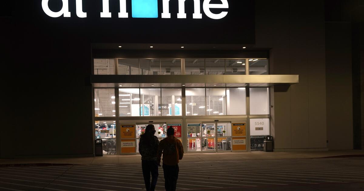 At Home closing eight California locations as it declares bankruptcy