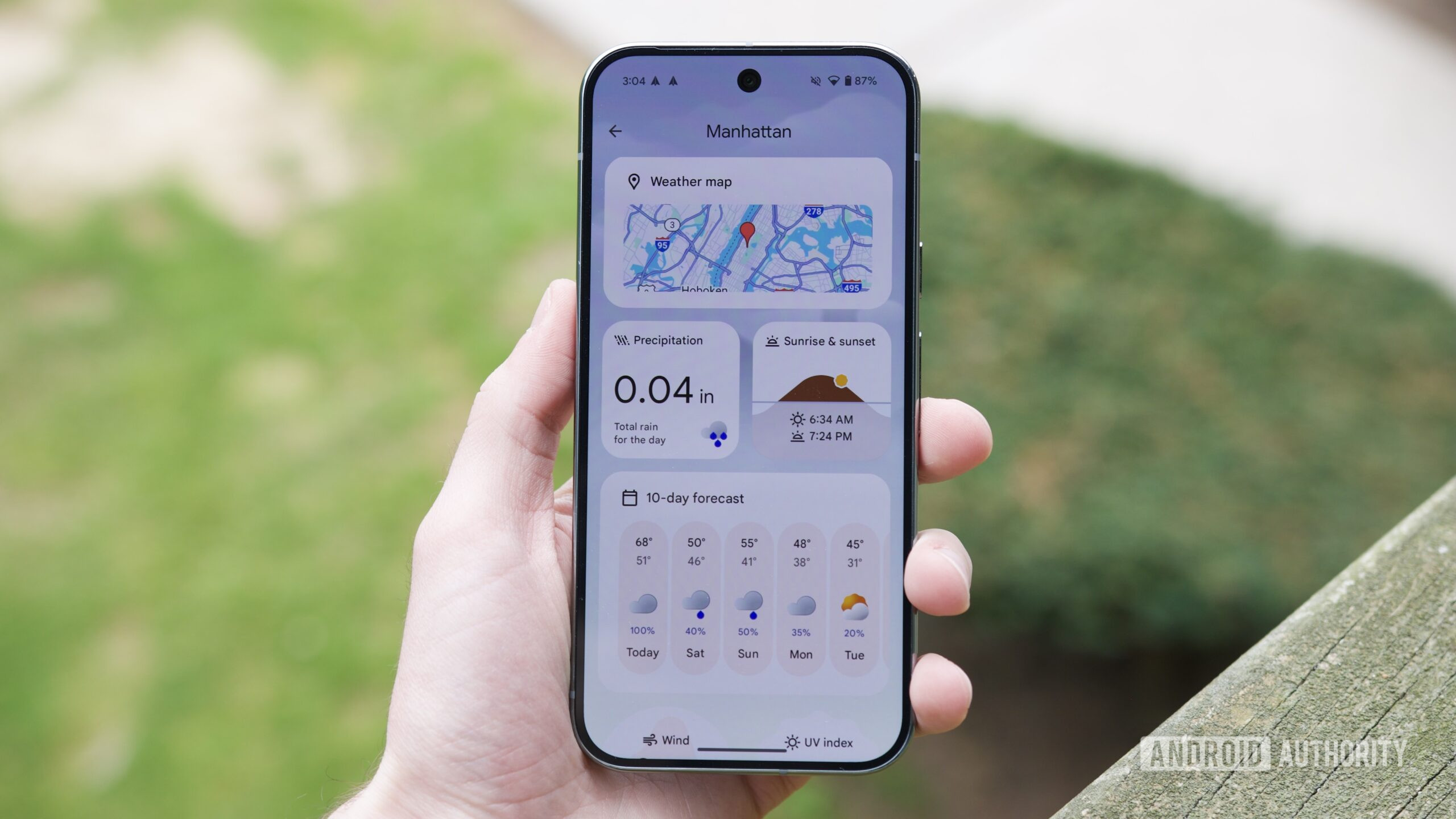 google pixel weather app customized The Pixel Weather app running on a Google Pixel 9 Pro.
