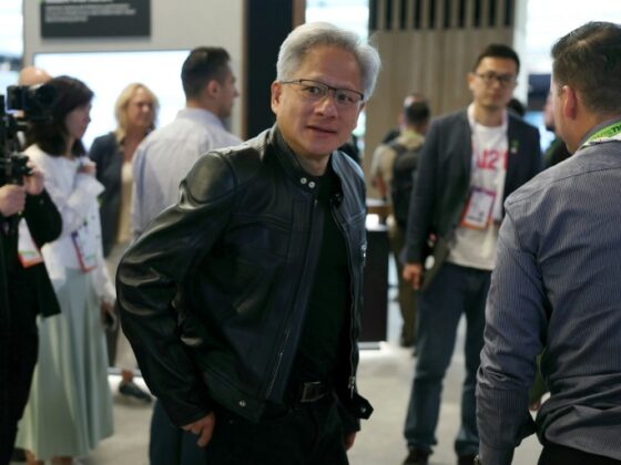 Nvidia hits fresh record while global stocks are mixed