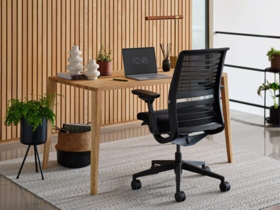 Office-furniture maker Steelcase cut jobs in the first quarter. And more cuts could be coming.