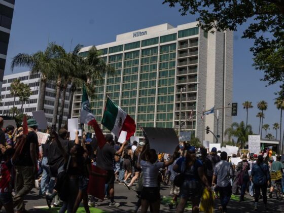 Protesters are chasing federal agents out of L.A. County hotels