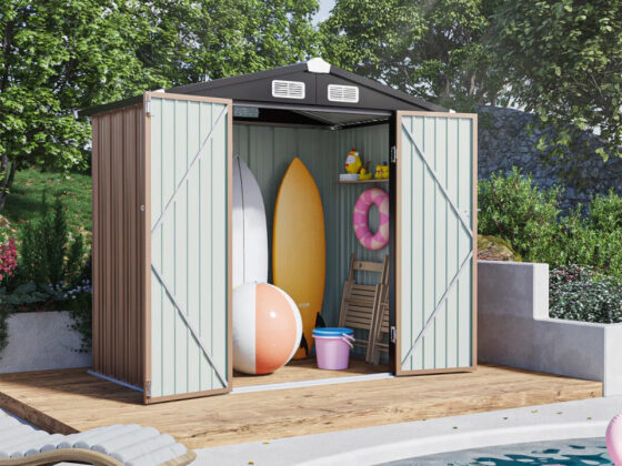 Wayfair is selling a 'sturdy' 0 metal storage shed for only 2, and buyers say it's 'the perfect size'