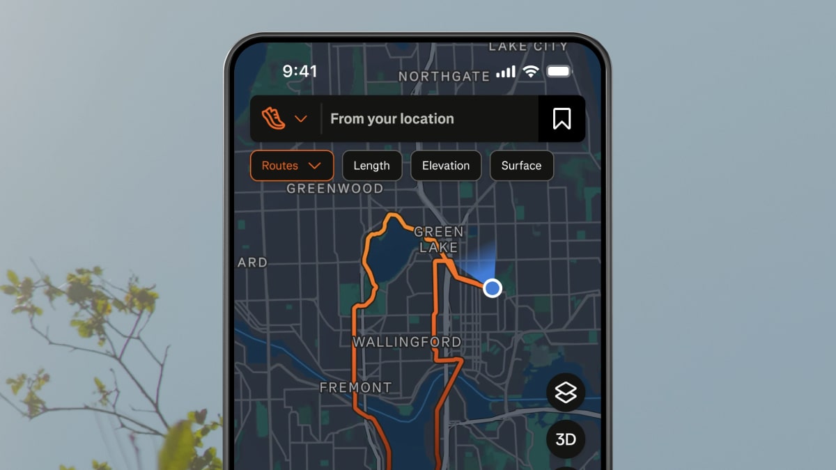 The Strava app, showing AI-powered updates.