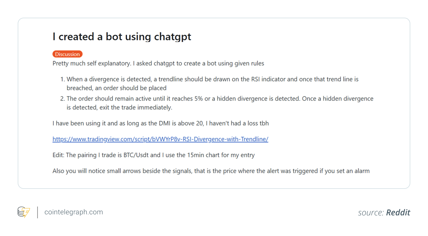 creating crypto trading bot with chatgpt creating crypto trading bot with chatgpt
