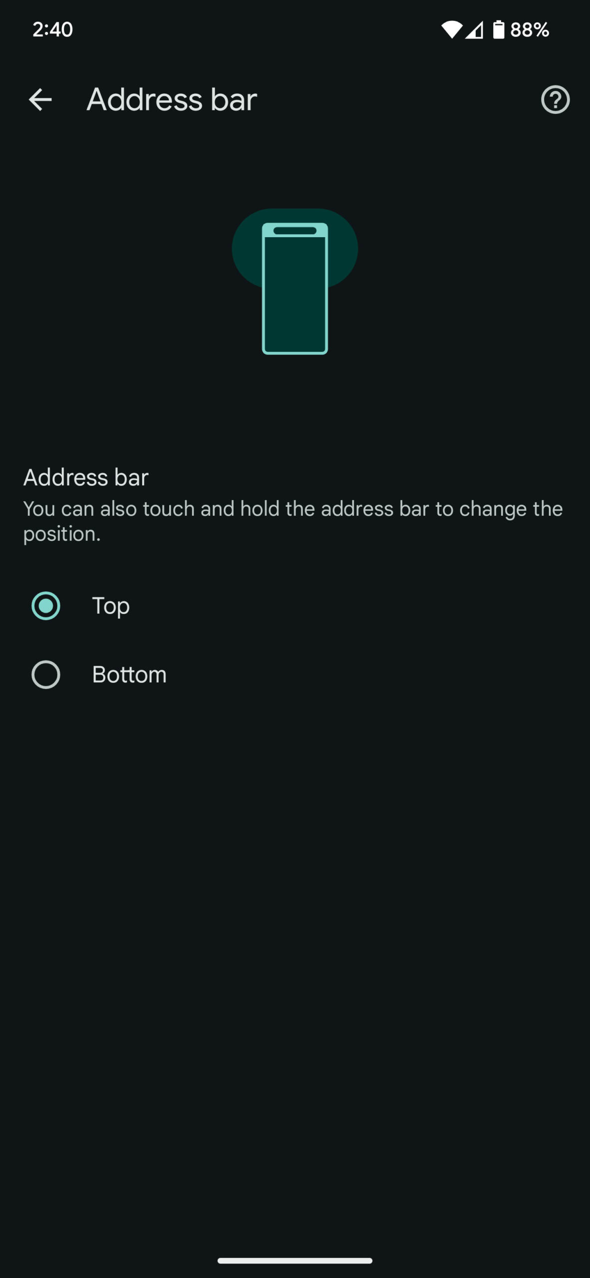 Chrome for Android bottom bar 4