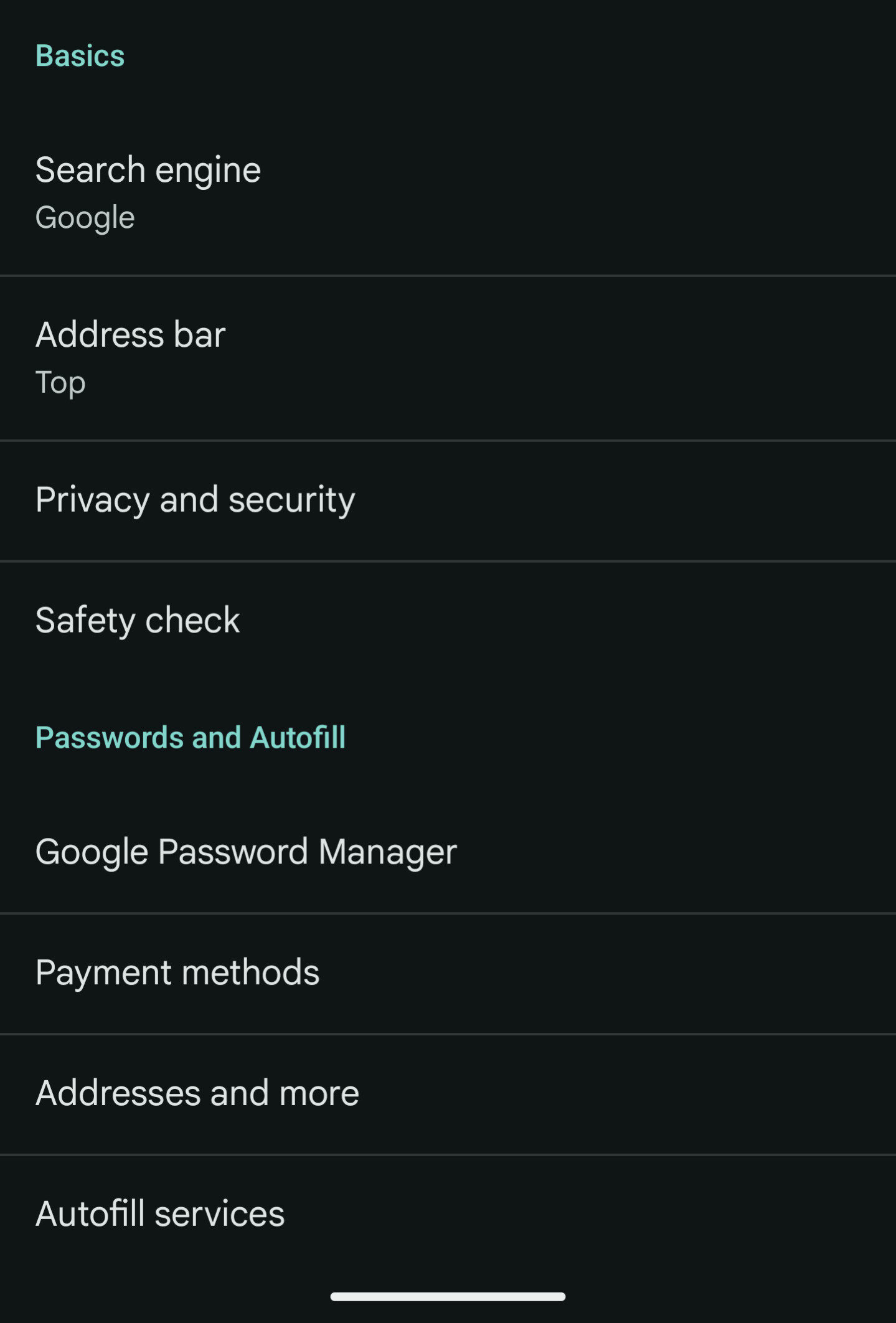 Chrome for Android bottom bar 3