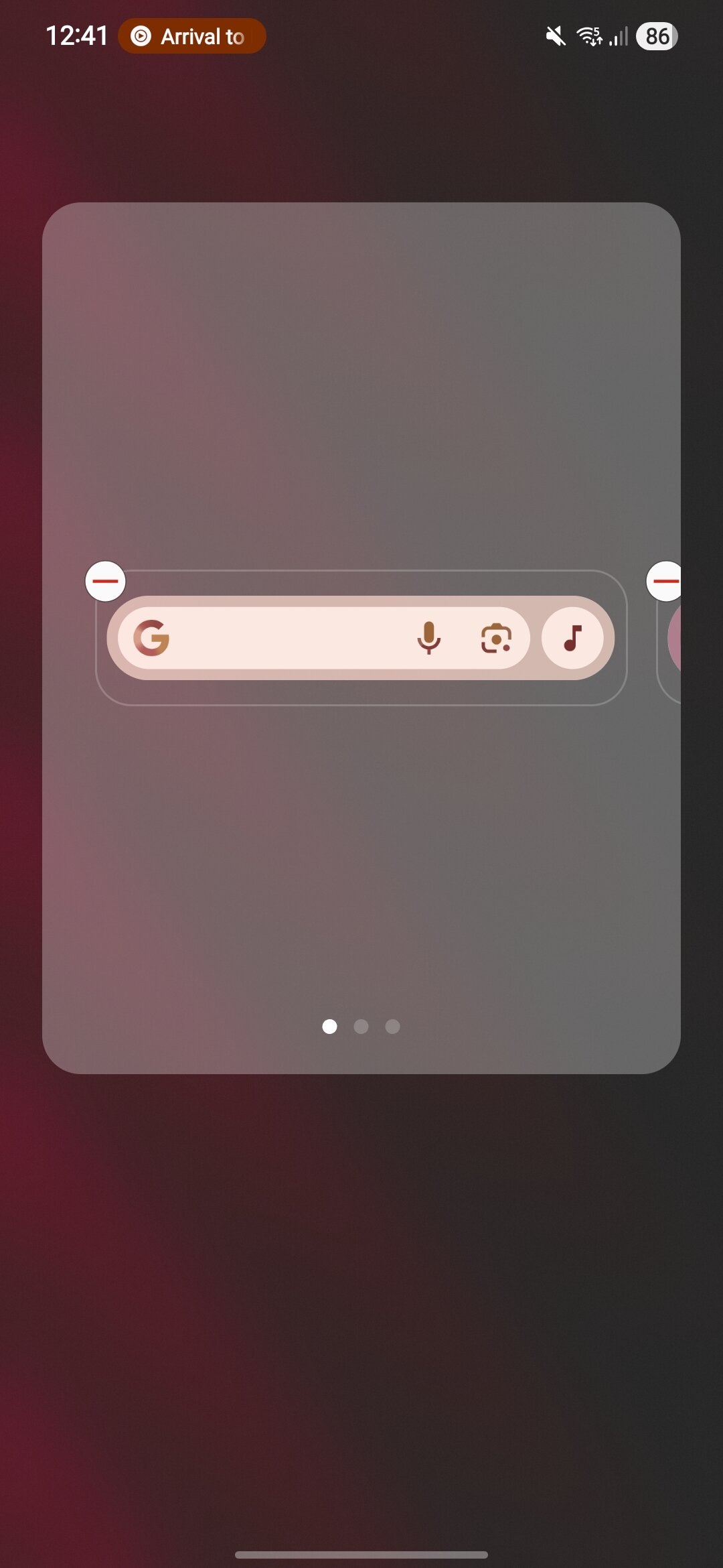 A Screenshot of Widget Stacks in One UI
