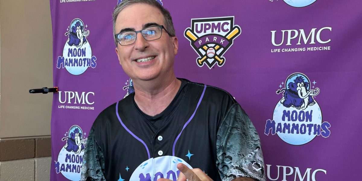 Record minor-league baseball crowd takes in home opener rebrand inspired by HBO comedy host John Oliver