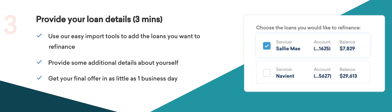 credible review: apply for your student loan | Source: Screenshot by The College Investor