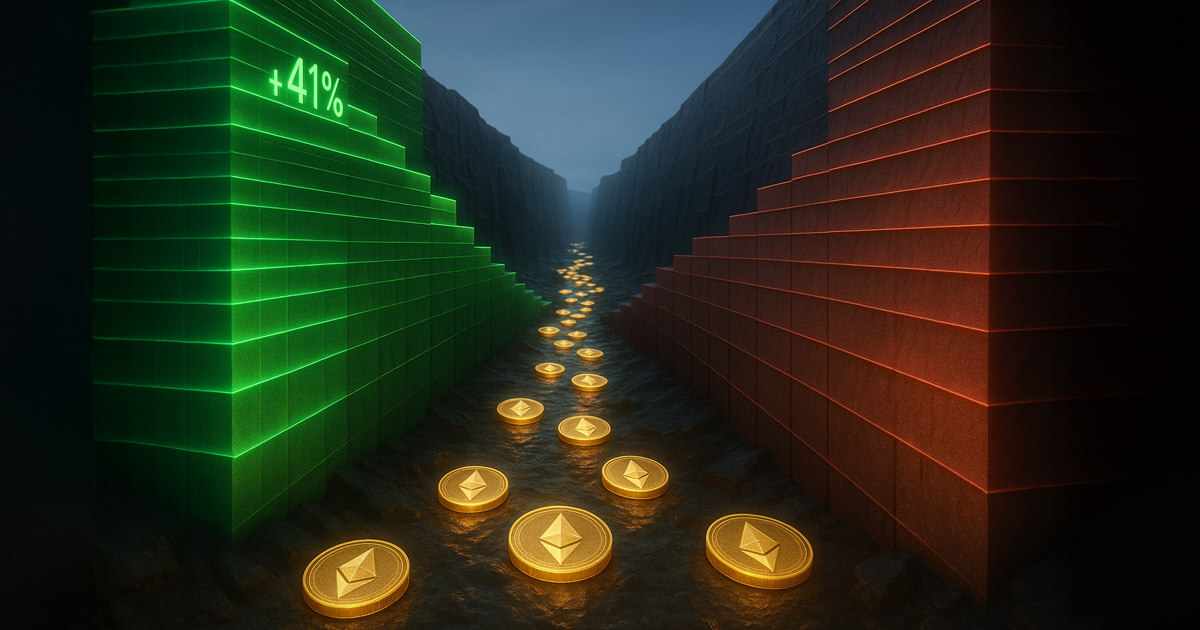 Ethereum order‑book liquidity has grown 41 % since April