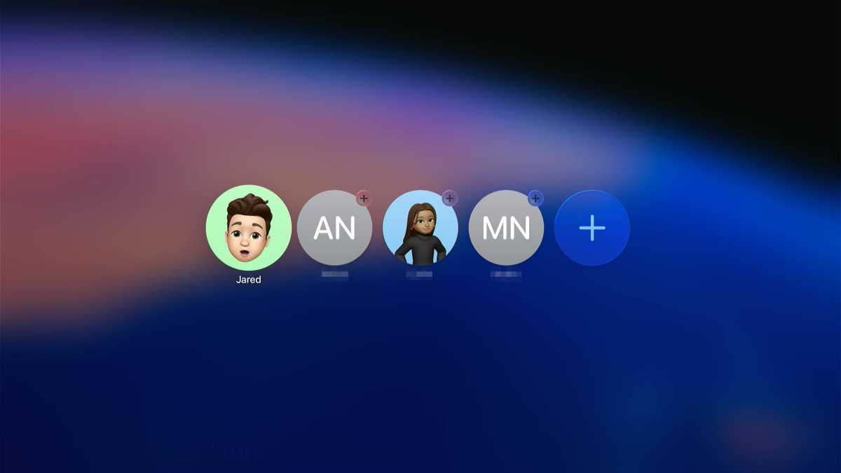 tvOS 26 profile selection screen