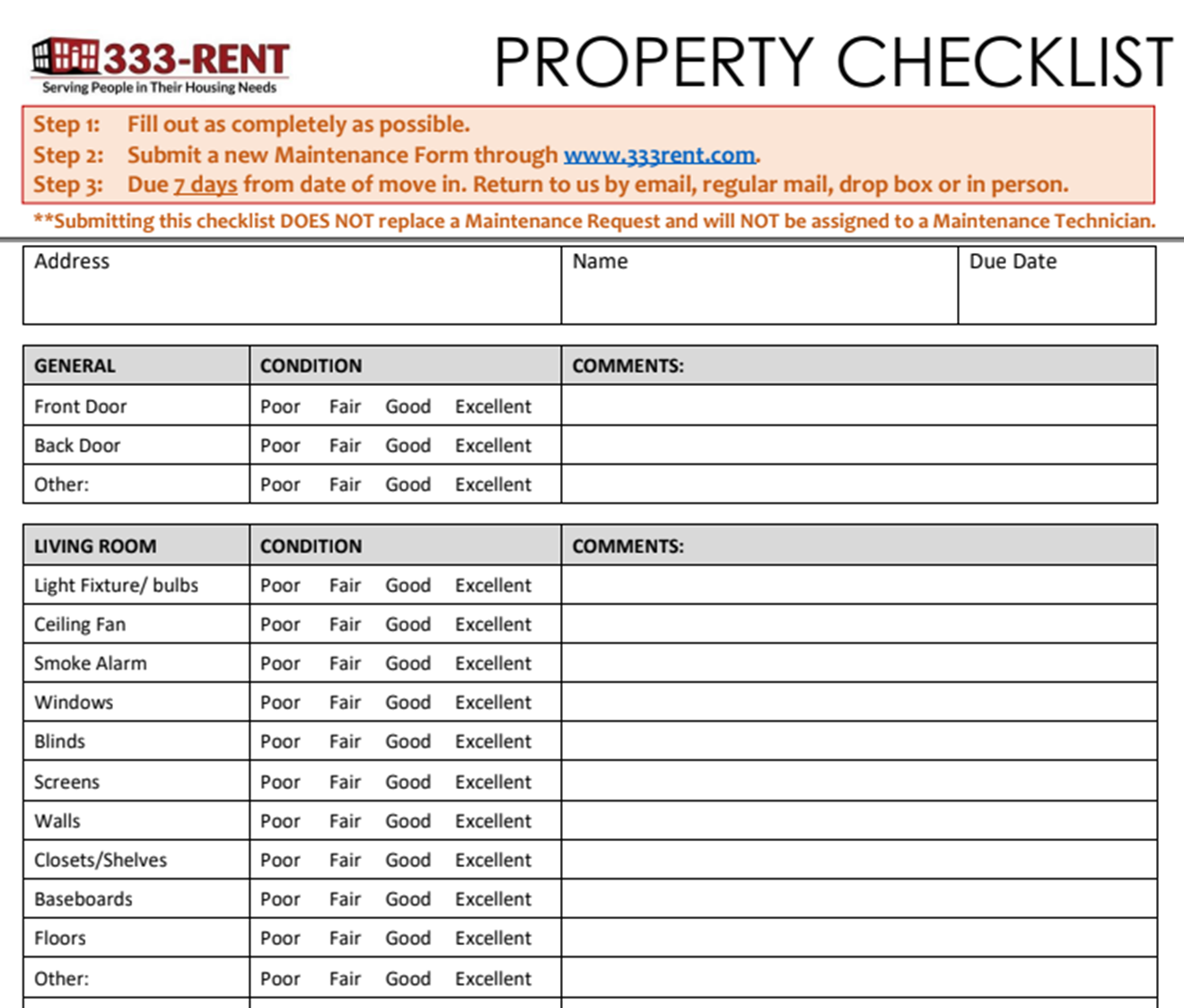 Why Quality Checks on Turnovers and Rehabs Are So Important, and How to Master Them 4 move-in checklist
