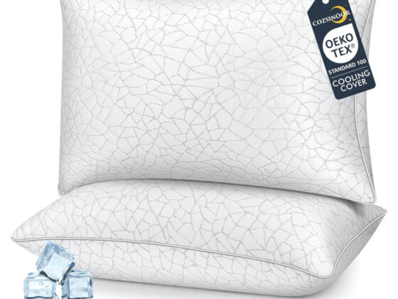 Amazon is selling a 0 cooling pillows for , and shoppers say they offer a 'balance of support and softness'