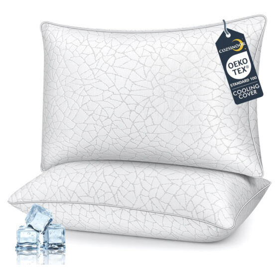 Amazon is selling a 0 cooling pillows for , and shoppers say they offer a 'balance of support and softness'