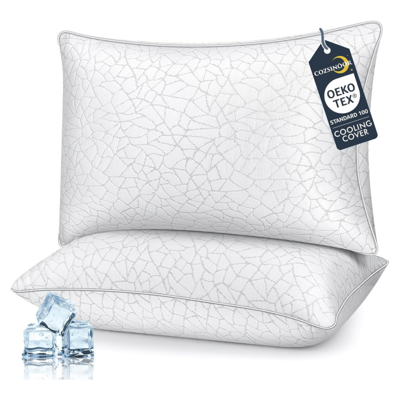 Amazon is selling a $120 cooling pillows for $36, and shoppers say they offer a 'balance of support and softness'