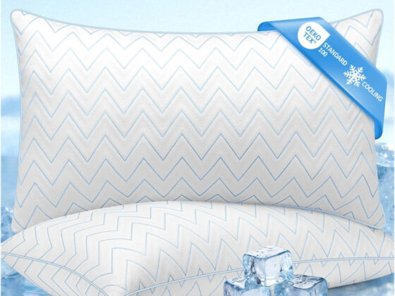 Amazon is selling a 0 set of 'comfortable' cooling pillows for , and they're 'great for hot sleepers'