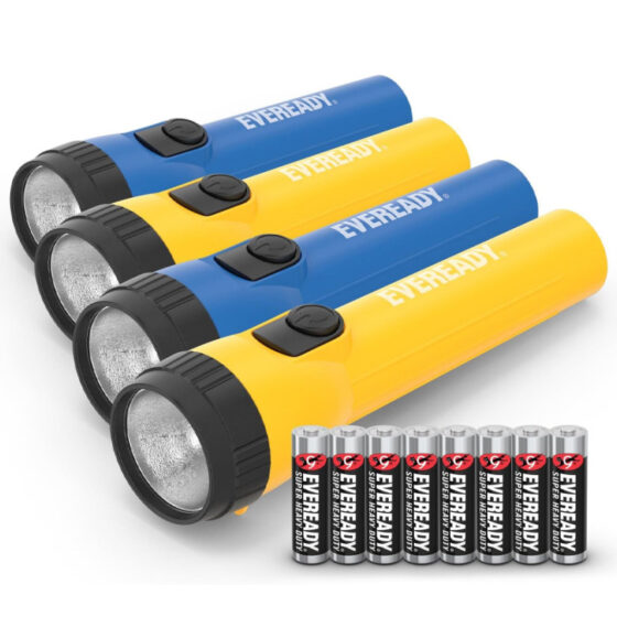 Amazon is selling a  4-pack of LED flashlights for just , and shoppers say they're 'bright and well made'