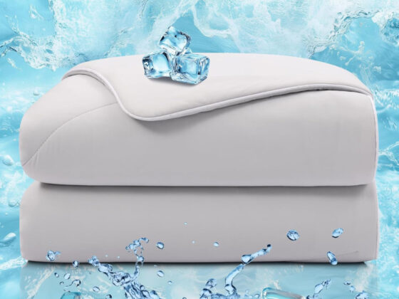 Amazon is selling a  queen-size cooling comforter for , that's 'silky smooth and absolutely wonderful'