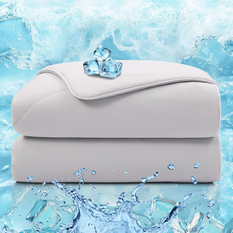 Amazon is selling a $90 queen-size cooling comforter for $40, that's 'silky smooth and absolutely wonderful'