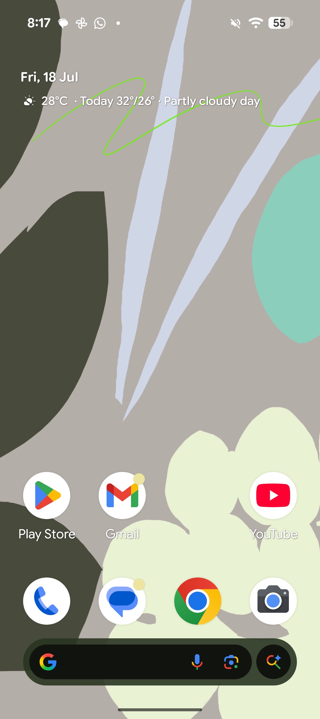 At a glance white weather icons
