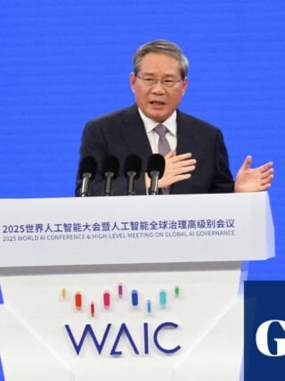 China calls for global AI cooperation days after Trump administration unveils low-regulation strategy | Artificial intelligence (AI)