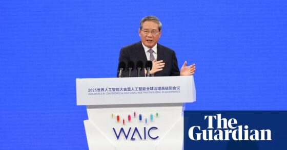China calls for global AI cooperation days after Trump administration unveils low-regulation strategy | Artificial intelligence (AI)